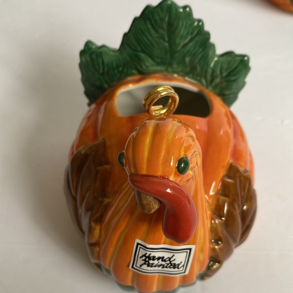 Department 56 Thanksgiving Turkey napkin/place card holders set of four NWT - Picture 4 of 6